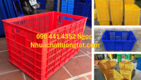 Sóng nhựa hở đựng hàng hóa, rổ nhựa đựng chén dĩa, thùng nhựa đựng hải sản