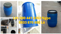 Thùng phuy nhựa cũ thanh lý giá rẻ, thùng phuy nhựa 220 lít qua sử dụng làm phao