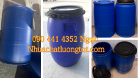 Thùng phuy nhựa 60L đựng thực phẩm, thùng phuy nhựa 120 lít đựng hoá chất công