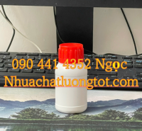 Chai nhựa 1 lít đựng chất tẩy, chai nhựa 0.5 lít đựng dung môi, chai nhựa 250ml