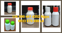 Bình nhựa 1 lít vuông, chai nhựa 0.5 ít đựng hóa chất, vỏ chai nhựa 250ml đựng