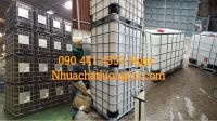 Tank nhựa 1000 lít vuông đen, bồn nhựa ibc 1000 lít, thùng nhựa ibc 1000L