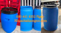 Bán thùng phuy nhựa cũ giá rẻ, thùng phuy nhựa qua sử dụng 220 lít