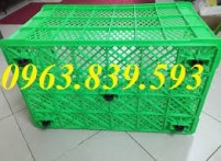 Rổ nhựa đựng nông sản - Sóng nhựa đan - sóng nhựa có bánh xe - LH: 0963.839.593