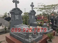 Ninh Thuận bán 40+ mẫu mộ đá granite đẹp - Mộ tam cấp ông bà, cha mẹ