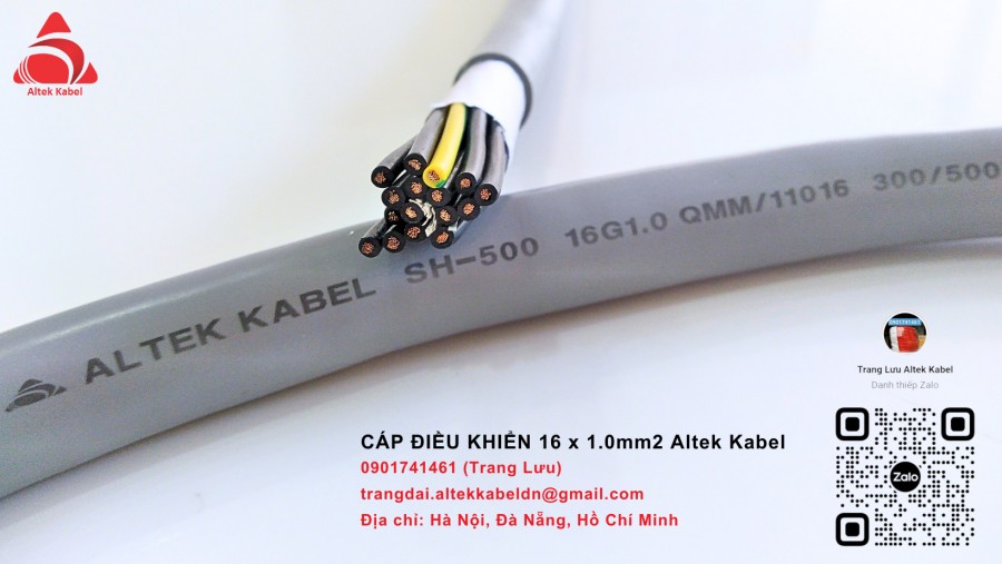 Cáp điều khiển 16 x 1.0mm2 hãng Altek Kabel PVC/Cu/PVC-image-2