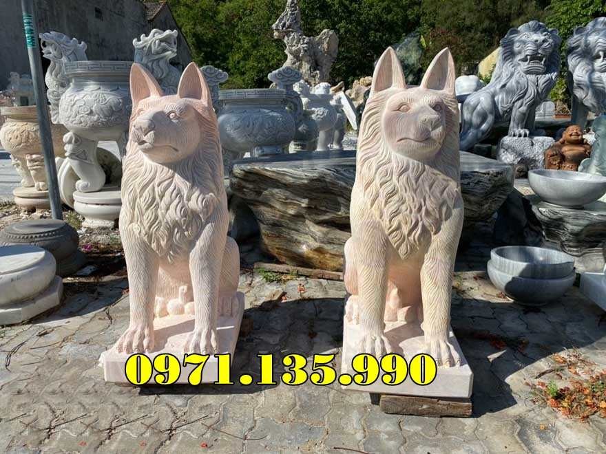 mẫu tượng chó đá canh cổng nhà đẹp bán hà giang-image-2