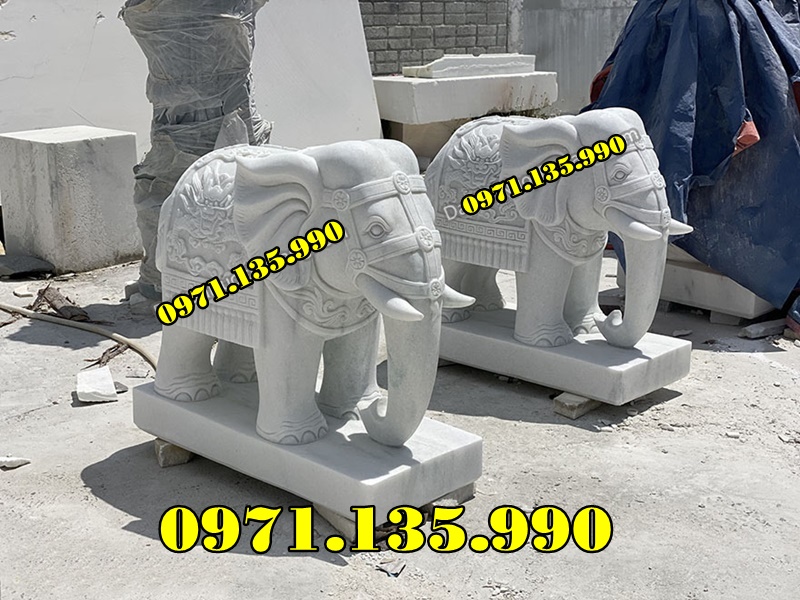 mẫu tượng voi phong thuỷ thờ cúng bằng đá đẹp bán đắk nông-image-3
