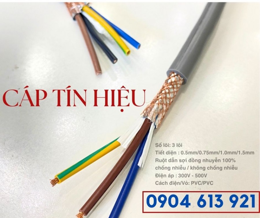 Cáp điều khiển , cáp tín hiệu 3 lõi 3x0.5mm/3x0.75mm/3x1.0mm-image-3