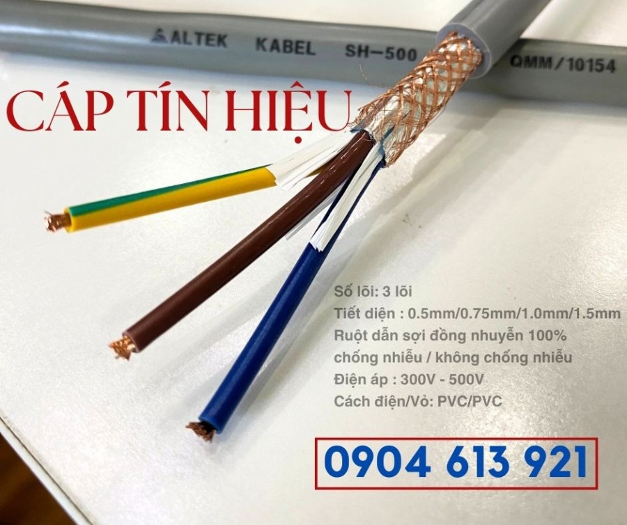 Cáp điều khiển , cáp tín hiệu 3 lõi 3x0.5mm/3x0.75mm/3x1.0mm-image-2