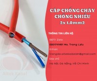 Dây nguồn báo cháy 2x1.0mm2 chống cháy, chống nhiễu