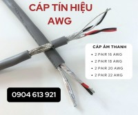 Cáp vặn xoắn âm thanh 2 pair 18AWG chống nhiễu