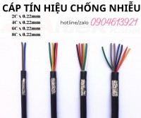 Cáp tín hiệu chống nhiễu 2x0.22 4x0.22 6x0.22 8x0.22