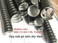 Ống kẽm đàn hồi bọc nhựa màu đen phi D25