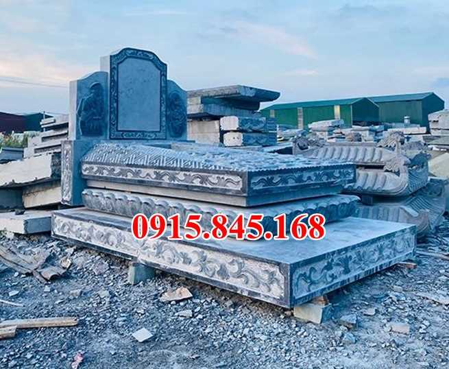 mẫu mộ đá mộ ông bà bán quảng bình, mộ đôi gia đình 784-image-3