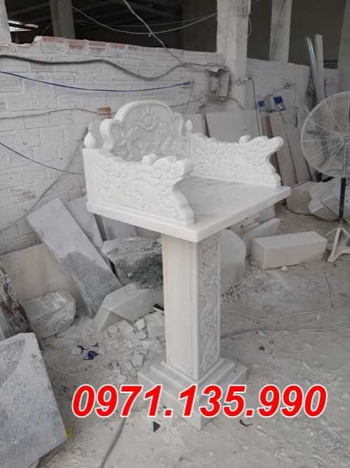 Hậu Giang mẫu Am thờ đá trắng đẹp bán tại Hậu Giang - Am tro cốt-image-5