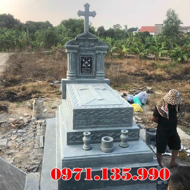 Quảng Ninh Mẫu mộ đá công giáo đẹp bán tại Quảng Ninh - Lăng mộ đạo-image-3