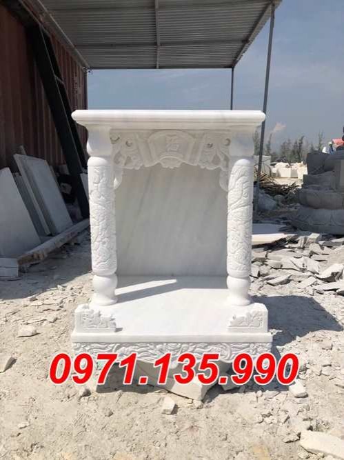 Hậu Giang mẫu Am thờ đá trắng đẹp bán tại Hậu Giang - Am tro cốt-image-2