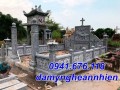 Quảng Ninh Mẫu mộ mồ mả công giáo bằng đá đẹp bán tại Quảng Ninh - Lăng mộ đạo