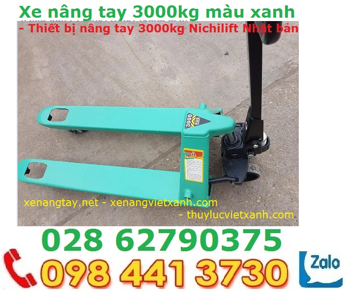 Thiết bị nâng tay 3000kg màu xanh Nichilift-image-3