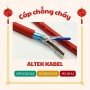 Cáp chống cháy 2 lõi x 1.0mm/1.5mm/2.5mm AL+E+GFT