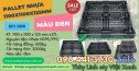 Pallet nhựa màu đen 1100x1100x125mm , pallet giá rẻ xuất khẩu 1100x1100x125mm,