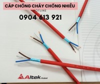 Cáp chống cháy 2x1.0mm chống nhiễu