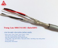 Phân phối cáp tín hiệu vặn xoắn chống nhiễu 2 pair 16awg