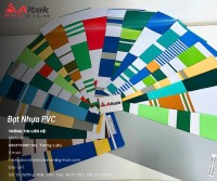 Bạt nhựa pvc sọc nhiều màu làm mái che