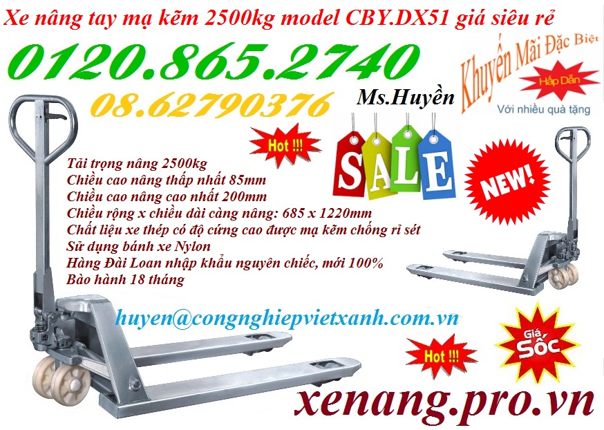 Bán xe nâng mạ kẽm, xe nâng tay mạ kẽm giá siêu rẻ call 01208652740 – Huyền-image-3