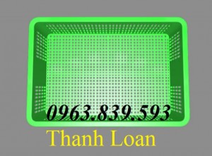 Rổ nhựa 1t9 - rổ nhựa đựng hải sản, sóng cá các loại giá rẻ