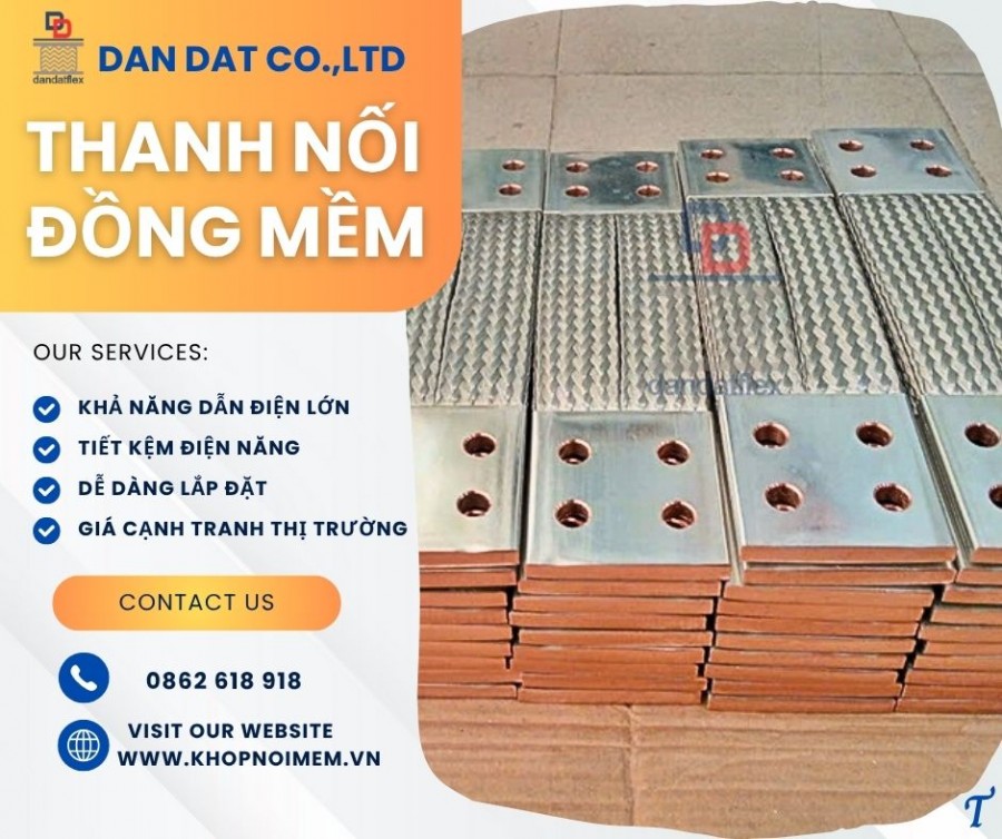Dây đồng bện tiếp địa/ Thanh cái đồng mềm/ Dây đồng bện tráng thiếc