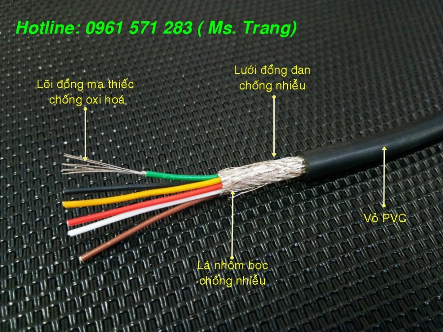 Cáp tín hiệu có lớp chống nhiễu 6 lõi tiết diện 0.22-image-3