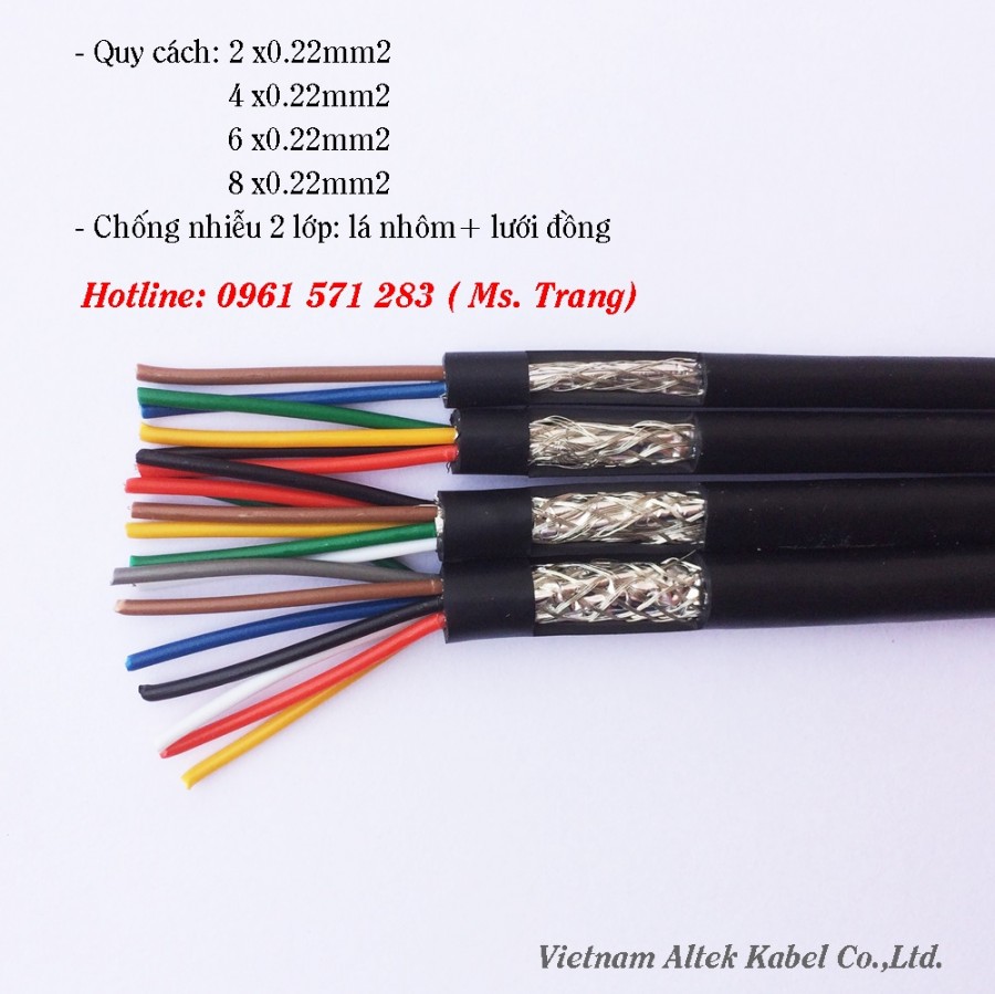 Cáp tín hiệu có lớp chống nhiễu 6 lõi tiết diện 0.22-image-2