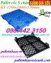 Pallet cốc 9 chân KT 1200x1000x140mm xanh dương - đen giá rẻ call 0984423150