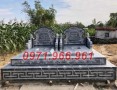 mẫu mộ đá đôi thờ giá rẻ bán tuyên quang, mộ ông bà bố mẹ 438