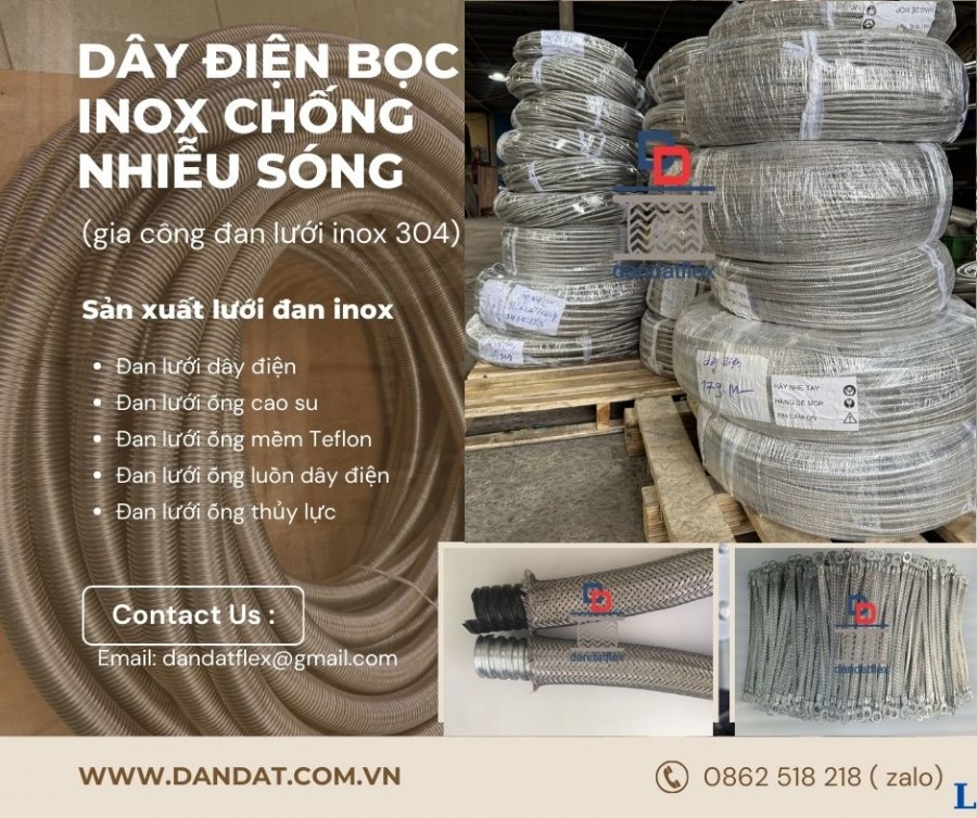 Gia công đan lưới inox cho dây điện, đan lưới dây điện chống nhiễu sóng-image-5