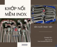 Khớp nối mềm inox 304 đầu nối rắc co ren, ống mềm inox nối ren, khop noi mem