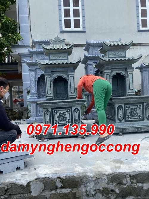 Mẫu mộ đá thờ tro cốt có mái đẹp bán tại Vũng Tàu - đựng để tro cốt-image-3