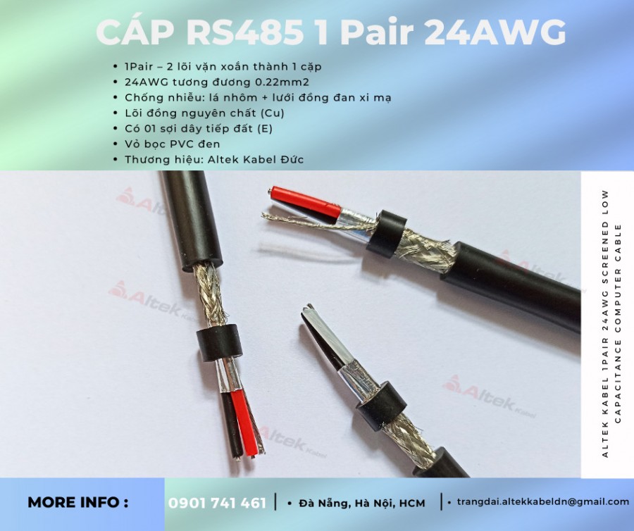 Cáp tín hiệu RS485 1 pair 24AWG tại Đà Nẵng, Hà Nội, HCM-image-2