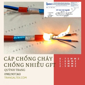 Cáp chống cháy 0.75mm² GFT Altek Kabel – Giải pháp an toàn cho hệ thống báo cháy