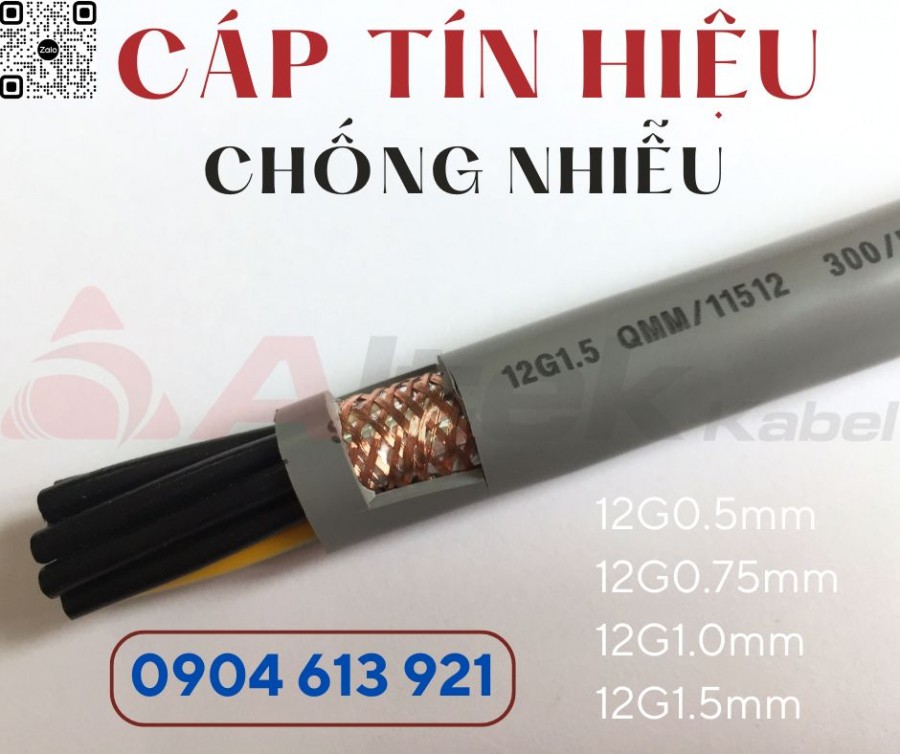 Cáp điện 12 lõi, cáp điều khiển 12x1.0mm chống nhiễu-image-5