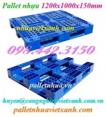 Pallet nhựa xanh 1200x1000x150mm PL466 giá rẻ call 0984423150 Huyền