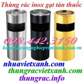 Thùng rác inox tròn gạt tàn thuốc giá siêu cạnh tranh call 0984423150 – Huyền