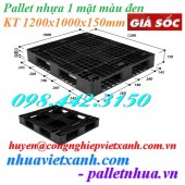 Pallet nhựa đen 1200x1000x150mm mới 100‰ giá rẻ call 0984423150 Huyền