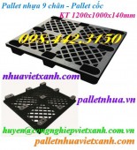 Pallet cốc 9 chân 1200x1000x140mm màu đen giá rẻ call 0984423150 - Huyền