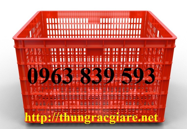 Sóng nhựa đan - rổ nhựa công nghiệp có bánh xe giá cạnh tranh - LH: 0963.839.593-image-2