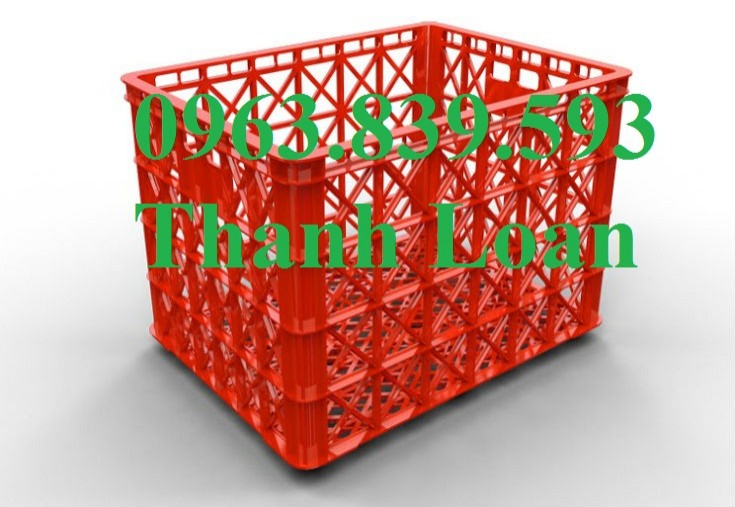Sóng nhựa đan - rổ nhựa công nghiệp có bánh xe giá cạnh tranh - LH: 0963.839.593-image-3