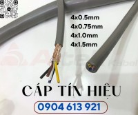 Cáp điều khiển có lưới chống nhiễu 4x1.0mm Altek Kabel SH10410