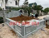 mẫu mộ đá đôi tự nhiên thờ lăng mộ bán quảng ngãi, chất lượng 7824